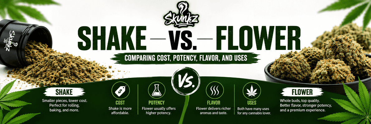 shake vs. flower shake vs. flower